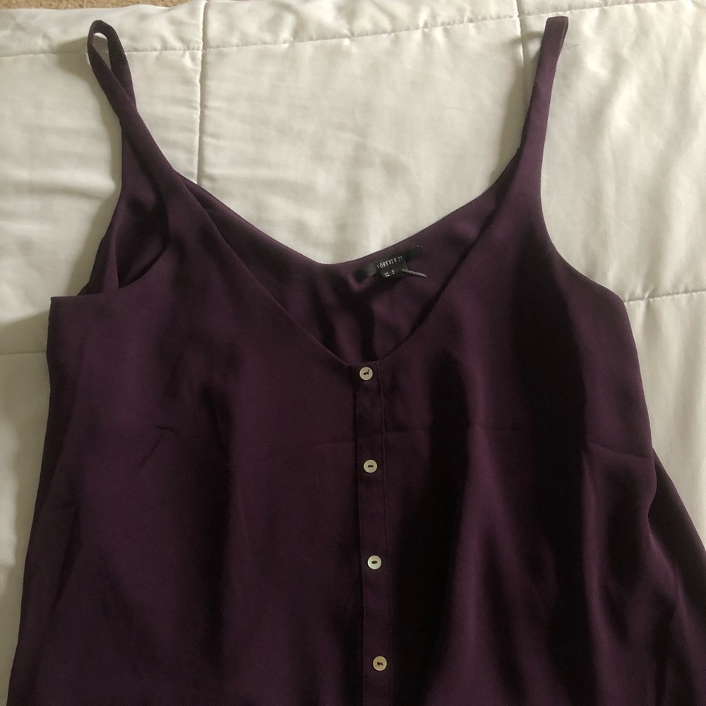 Flowy purple tank top